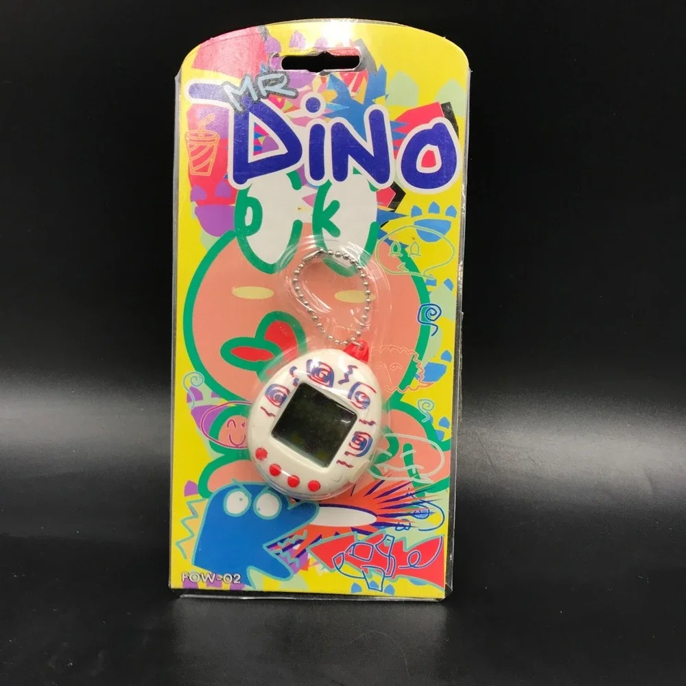 Mr. Dino Handheld Personal Pet Electronic Game (FOW-02, White) - NEW